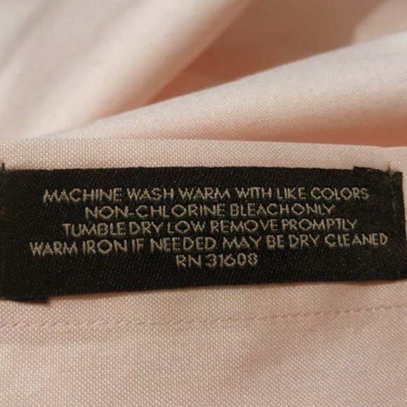 Joseph A Banks Slim Fit Collar Pink Dress Shirt - L - Picture 8 of 9